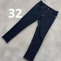 GU 未使用　326068 32インチ　ストレッチ　スキニーパンツ　インディゴ