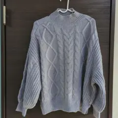 GRL ハイネック ケーブルニット セーター Fサイズ