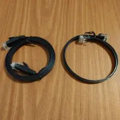 CAT6 LANケーブル 1m ＋ 0.5m