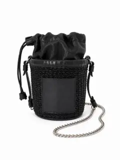 modern weaving jute die cut basket bag - メルカリ