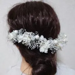 髪飾り ヘッドドレス ホワイト