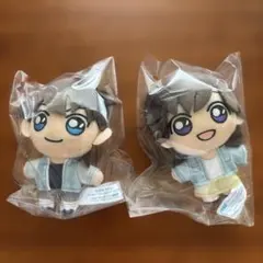 名探偵コナン ラッキーくじ F賞 ぬいぐるみマスコット　工藤新一 毛利蘭