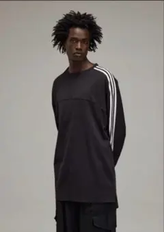 新品タグ付き Y-3 (ワイスリー) クルーネック 長袖 Tシャツ