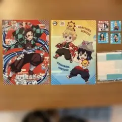 コジマ　鬼滅の刃 クリアファイル シールセット　エコバッグ付き