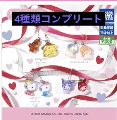 【4種類コンプリート】サンリオキャラクターズなかよしドロップチャーム