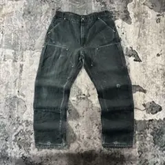 カーハート ダブルニー　ブラックフェード　made in USA ビンテージ DEADSTOCK