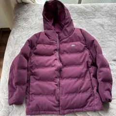LACOSTE フード付きダウンジャケット Lパープル