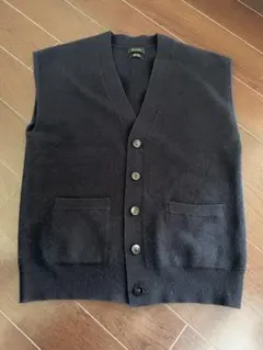 ウール100%ネイビーベスト