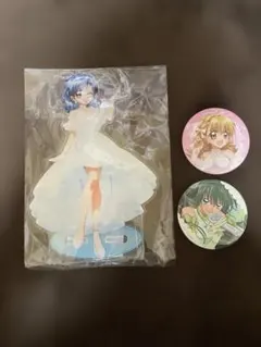 ぴちぴちピッチ ラッキー缶バッジBOX 宝生波音 ゴールド③ アクリルスタンド