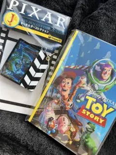 一番くじ　PIXAR トイ・ストーリー ポストカードブックとキーホルダーセット