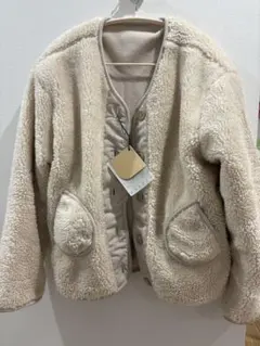 ボアジャケット クリーム色 NEW FASHION