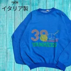 m*o様 90s イタリア製 ユーロ MLB ヤンキース スウェット XL ブー