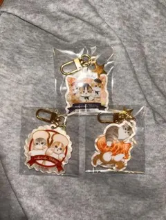 mofusandもふもふベーカリートレーディングシェル風アクリルチャーム3種類
