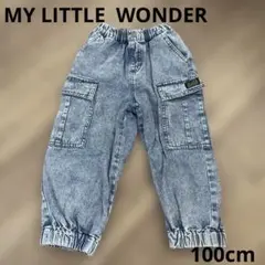 MY LITTLE WONDER デニムカーゴパンツ 100cmのサムネイル