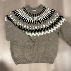 ノルディック柄 ニット