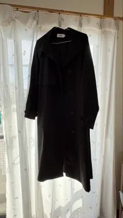 AZUL by moussy ブラック トレンチコート Sのサムネイル