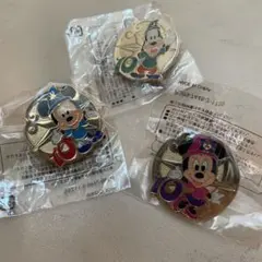 【美品】ディズニーシー10周年　ピンバッジ〈3点セット〉
