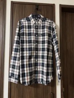 クリーニング済み✨FRED PERRY チェック柄長袖シャツ