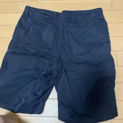 ネイビー ショートパンツ ジッパーフライ