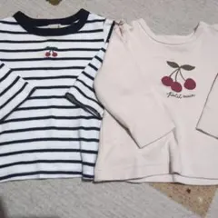 プティマイン　トップス2枚セット80