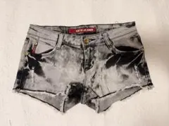 平成ギャルY2K ダメージデニムショートパンツ