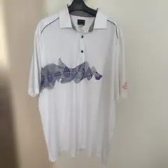 【中古】Greg Norman ゴルフシャツ ホワイトメンズ　ポロシャツのサムネイル