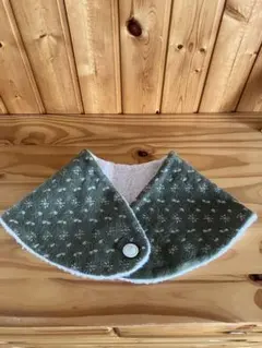 花柄刺繍のハンドメイドネックウォーマー