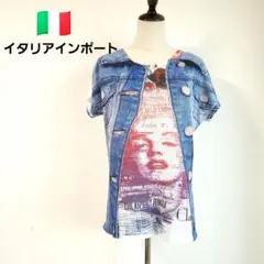 イタリア製　インポート　マリリンモンロー　サマーニット　トップス