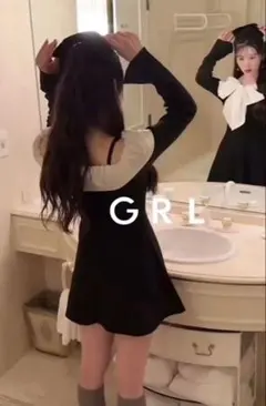 GRLオフショルダーワンピースSサイズ