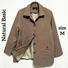 Natural Basic ☆テーラードジャケット　アウター M ブラウン 茶色のサムネイル