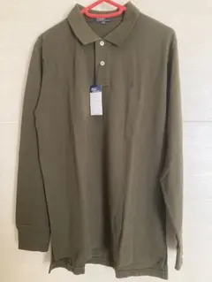 ラルフローレン　コットン　ポロシャツ　長袖　ロゴ刺繍　170cm 【新品未使用】