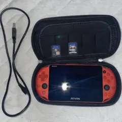 り*る様 【美品】SONY PSVita 2000 メタリック・レッドZA26ソ
