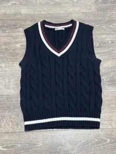 チルデンケーブルベスト　GU ネイビー