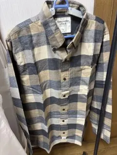 Abercrombie & Fitch チェック柄ネルシャツ Lサイズ