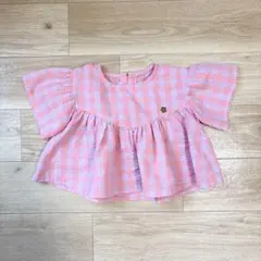 ブリーズ　フリルチェックチュニック