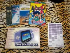 ゲームボーイアドバンス 空箱 ミルキーブルー 箱 説明書付 他ゲーム説明書攻略本