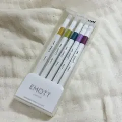 uni EMOTT 水性サインペン 5色セット No.8
