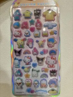 コットンパフィーシール　サンリオキャラクターズ
