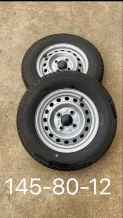 225/55 B12 スチールホイールセット - メルカリ