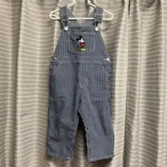 【petit main】プティマイン オーバーオール ミッキー 90㎝