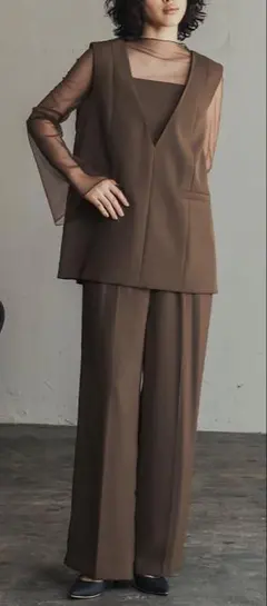 GIRL パンツドレス 2点セット 結婚式 6000円