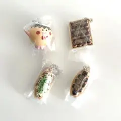 銀だこ ボールチェーン　キーホルダー　ガチャガチャ　カプセルトイ 4個セット