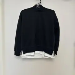 重ね着風パーカー　パーカー　レイヤード　男の子　140