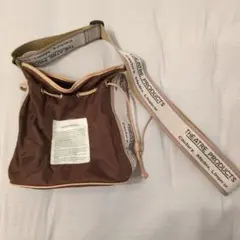 THEATRE PRODUCTS 巾着ショルダーバッグ ブラウン
