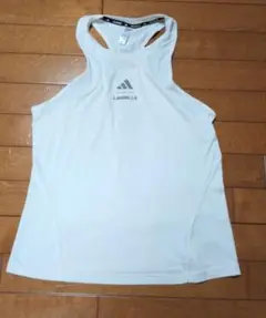 美品adidas LesMillsレディースグラフィックタンクトップXLホワイト