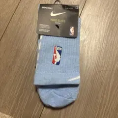 【新品】NIKE ELITE NBA ソックス Lサイズ ライトブルー