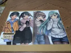 艦これ　最上＆三隈　鈴谷＆熊野 A4クリアファイル2枚セット