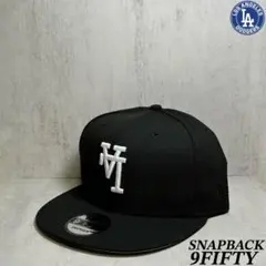 【海外限定】 ドジャース 9FIFTY LA逆ロゴ ブラック キャップ ②のサムネイル