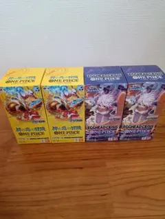 ワンピースカード　テープ付き　神の島の冒険 エッグヘッドクライシス　各2BOX