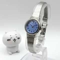 SEIKO セイコー 手巻き 腕時計 ブルー文字盤 レディース